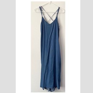 GAP Tencel Double Strap Midi Dress Size Small